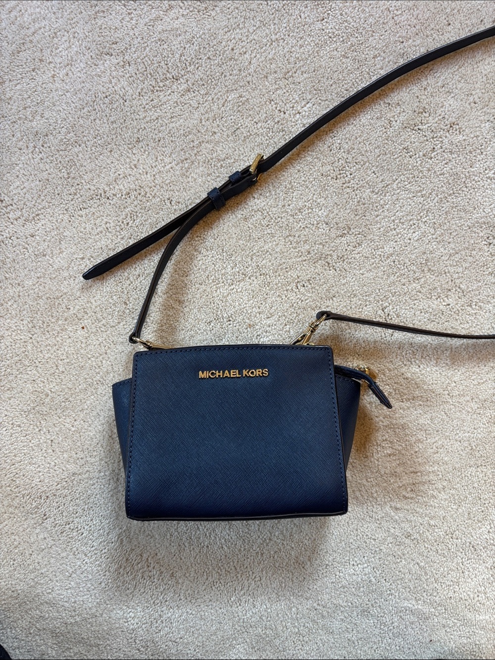 MICHAEL KORS Navy Selma Mini